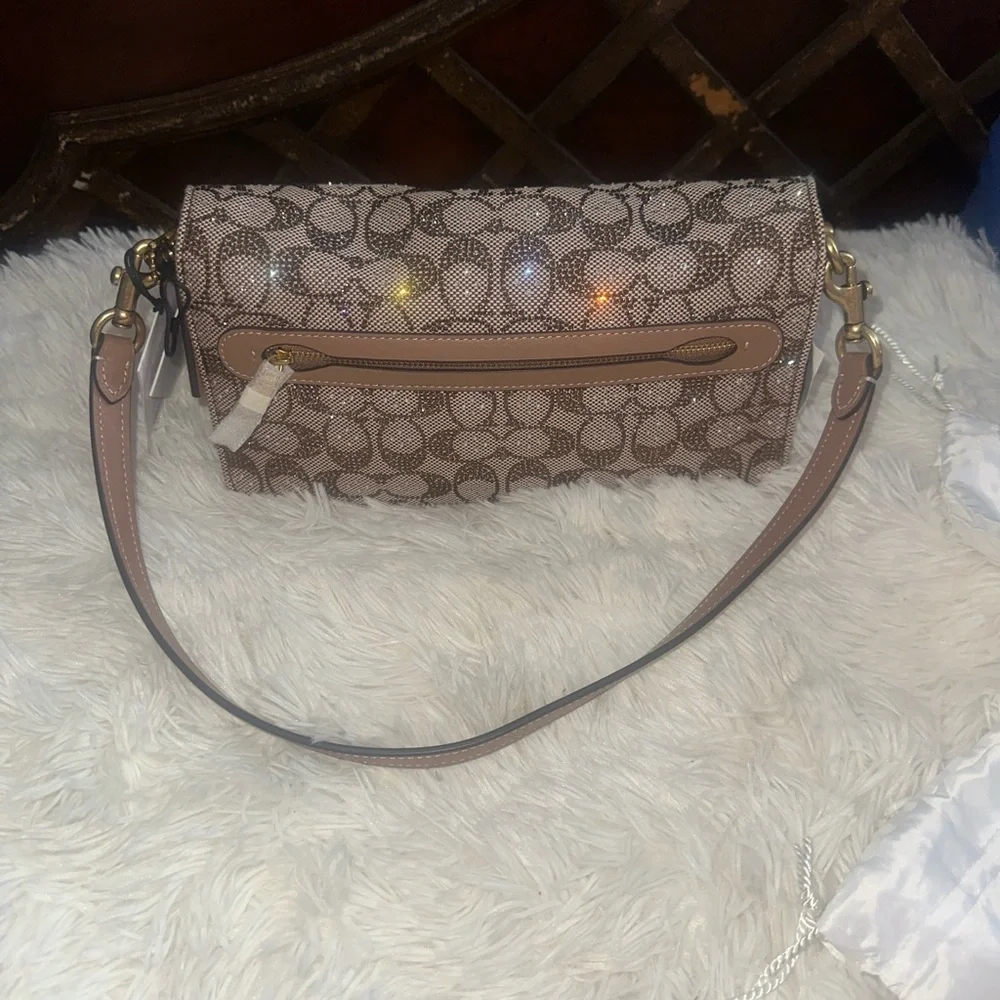 Coach Tabby Shoulder Bag 26 In Crystal Signature Jacquard